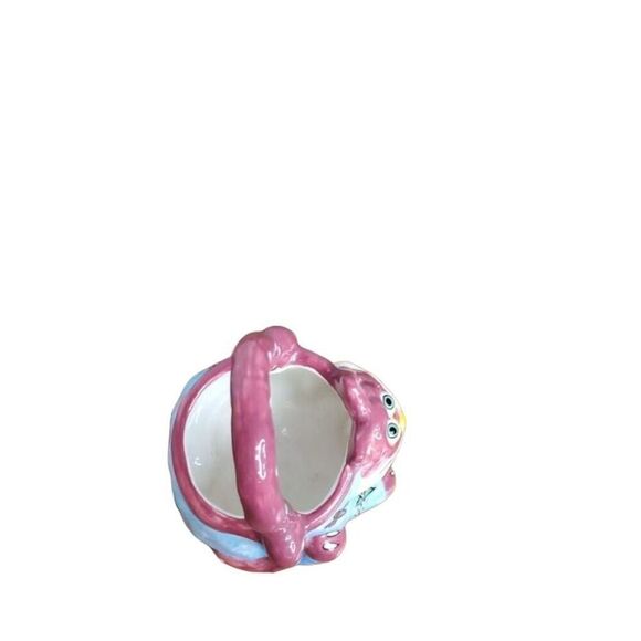 Purple Cat porcelain basket - Picture 5 of 7